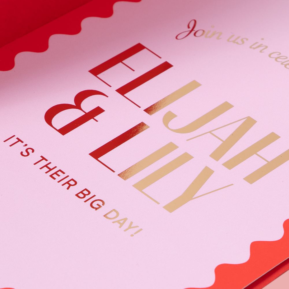 Gold Foil Wedding Invites