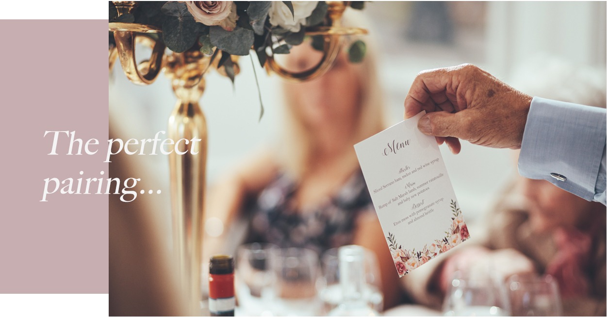 Buy wedding menus in your choice of finishes at printed.com