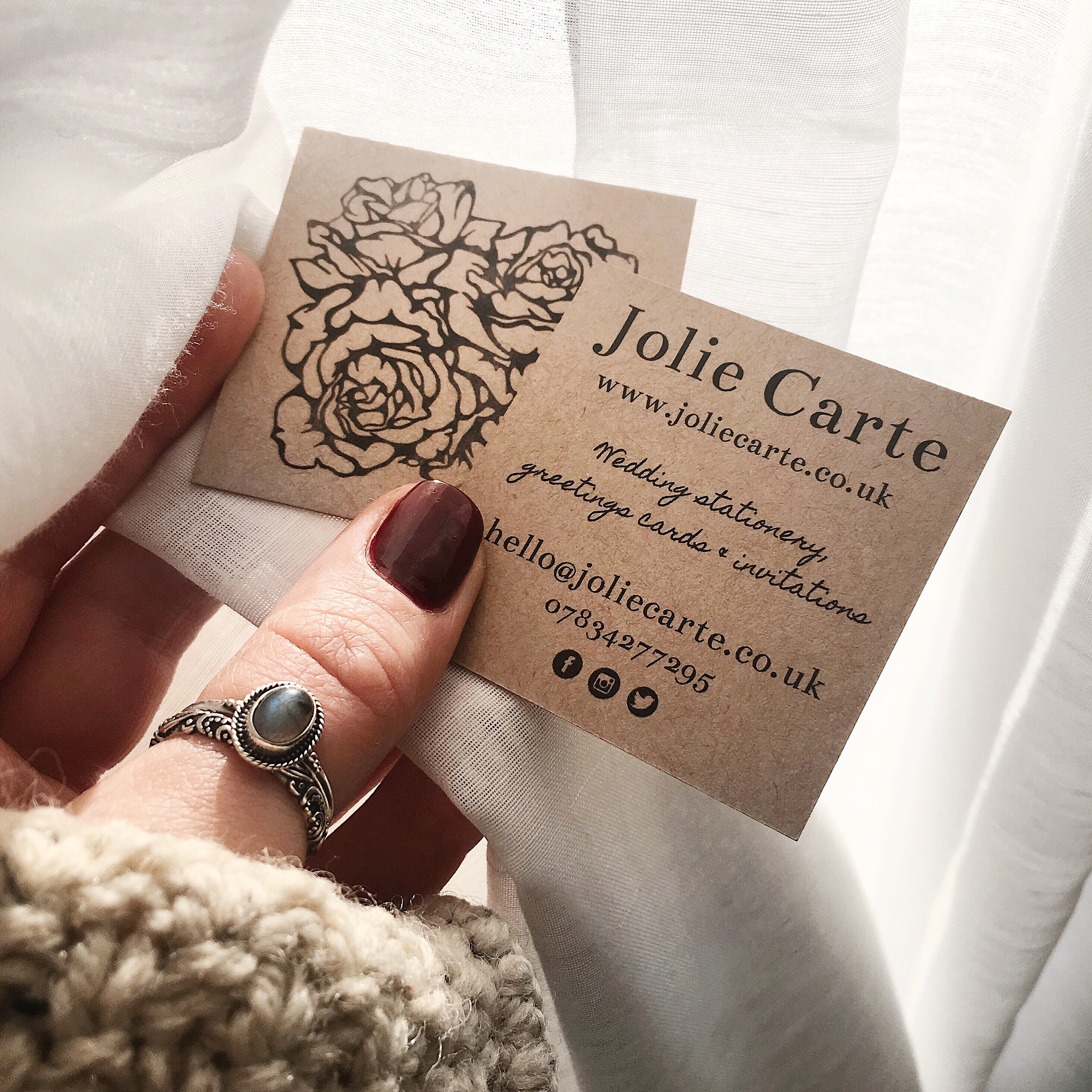 olie Carte - Kraft Business Cards