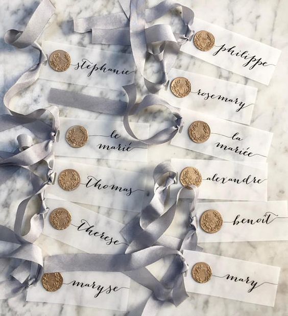 Vellum gift tags