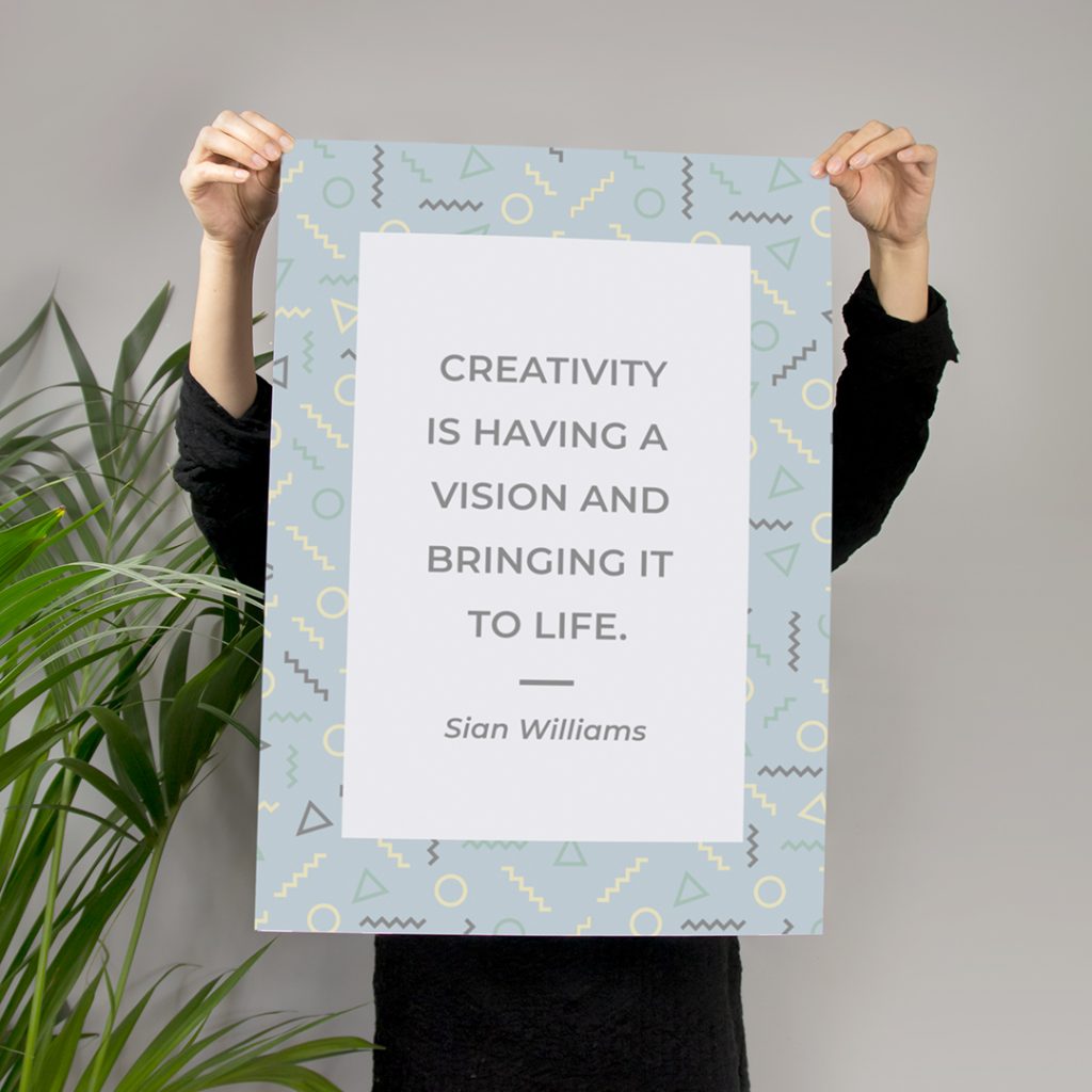 creativity is having a vision and bringing it to life