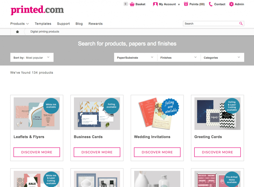 new product page at printed.com - - new at printed.com