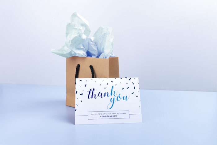 Gratitude marketing flyer