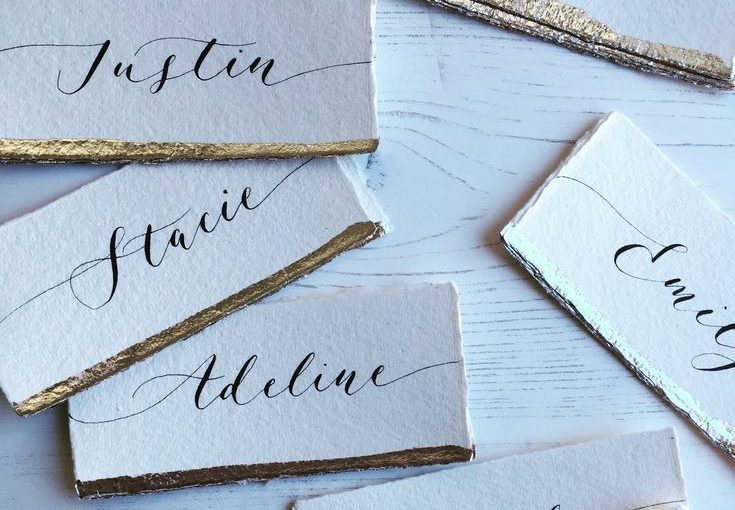 Calligraphy wedding trends