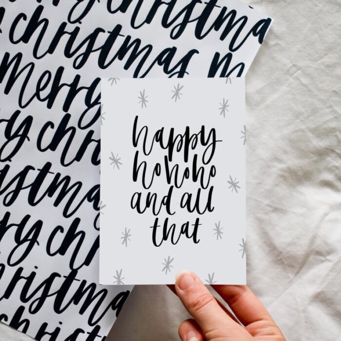 Typographic Christmas Cards