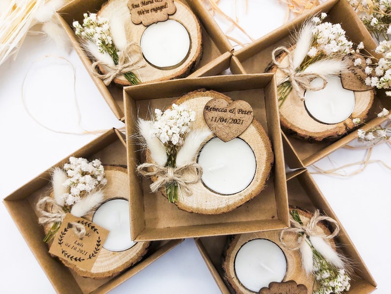 wedding favour candle
