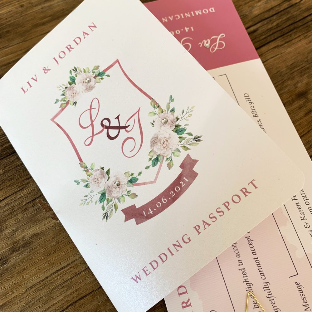 Wedding Passport Design