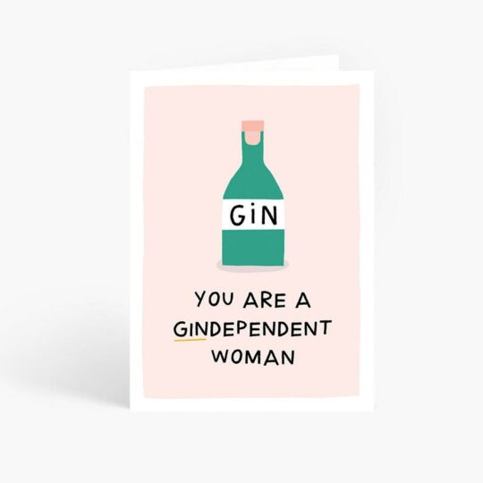 Gin themed card