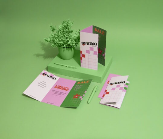 folded leaflet printing