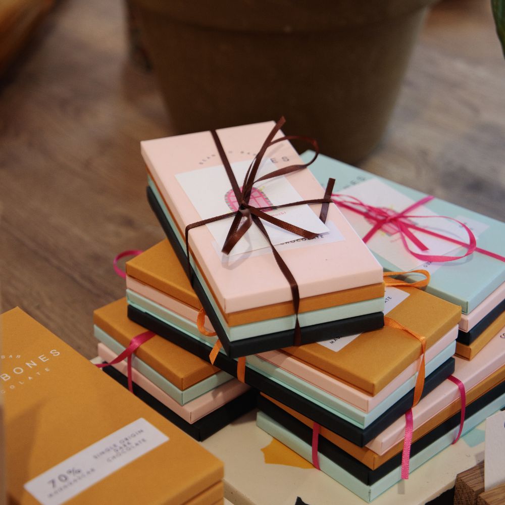 Bare Bones Chocolate Business Card Product Tags