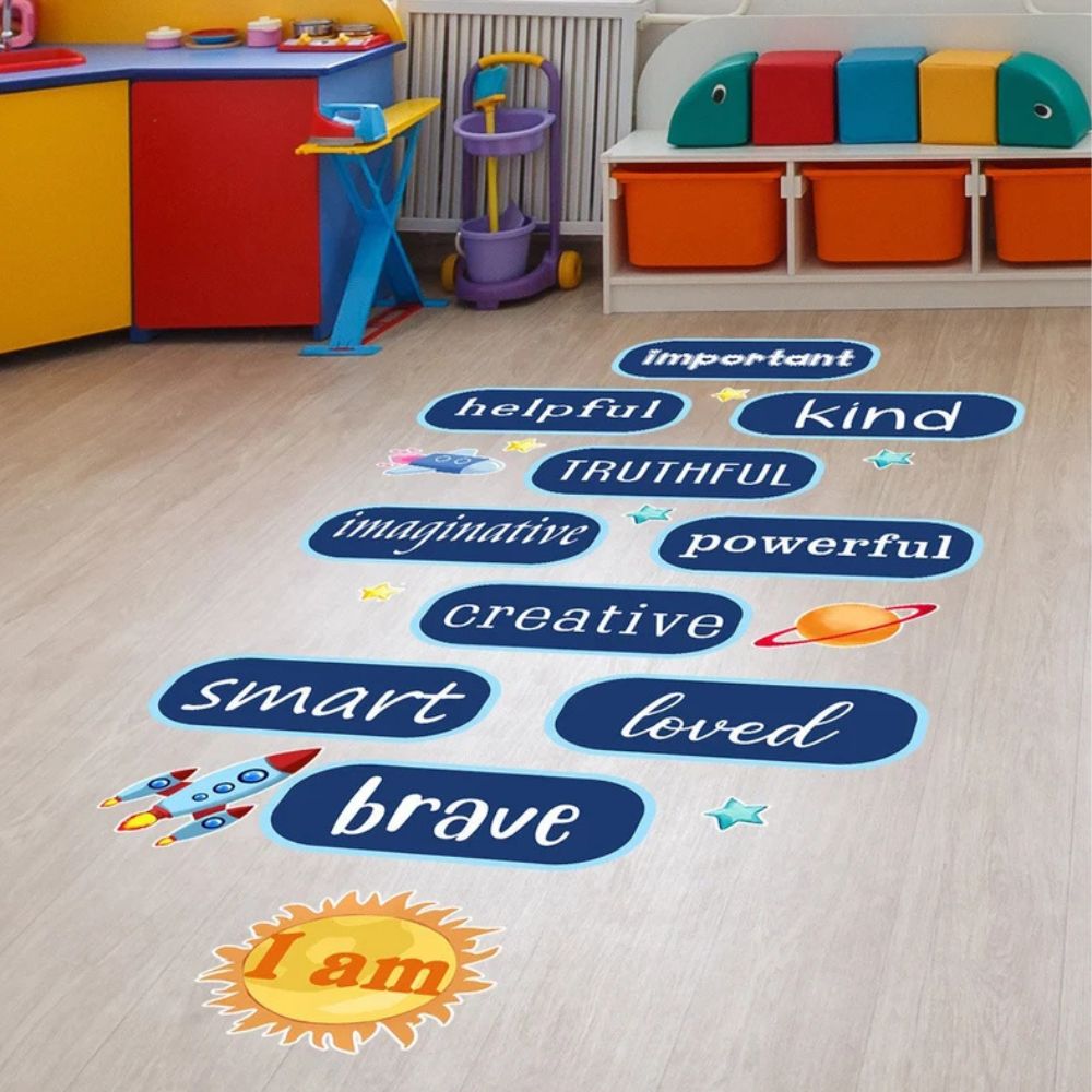Sock2gether Kids Affirmation Floor Decals