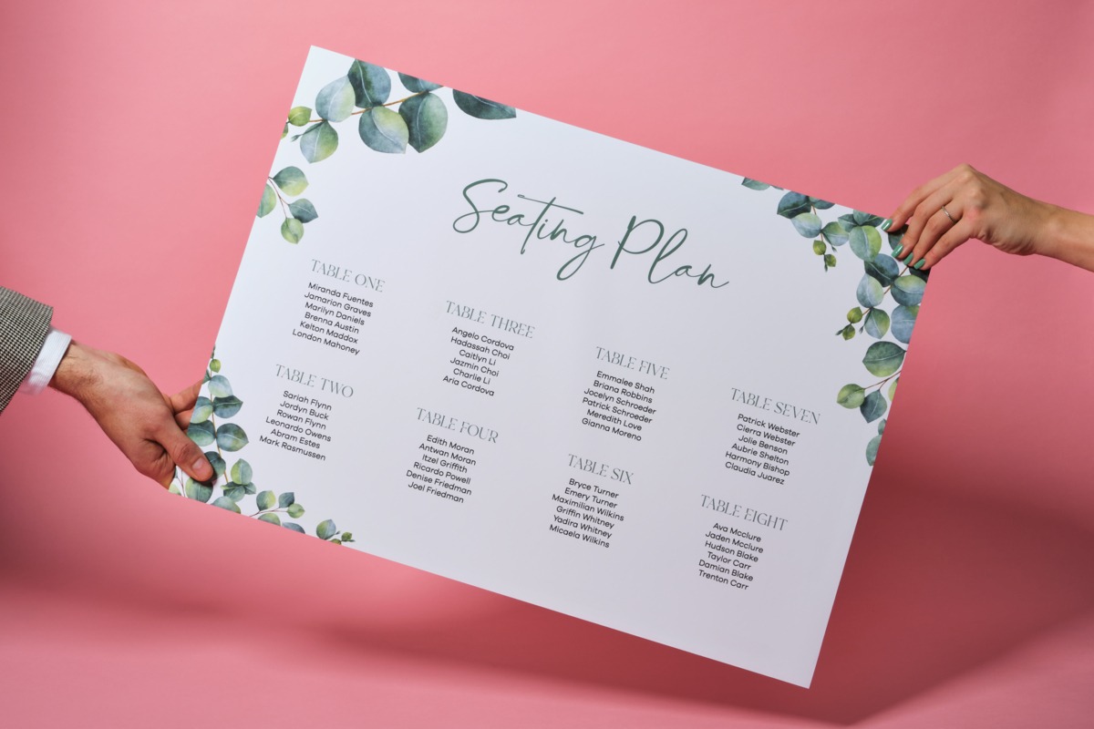 wedding seating plan