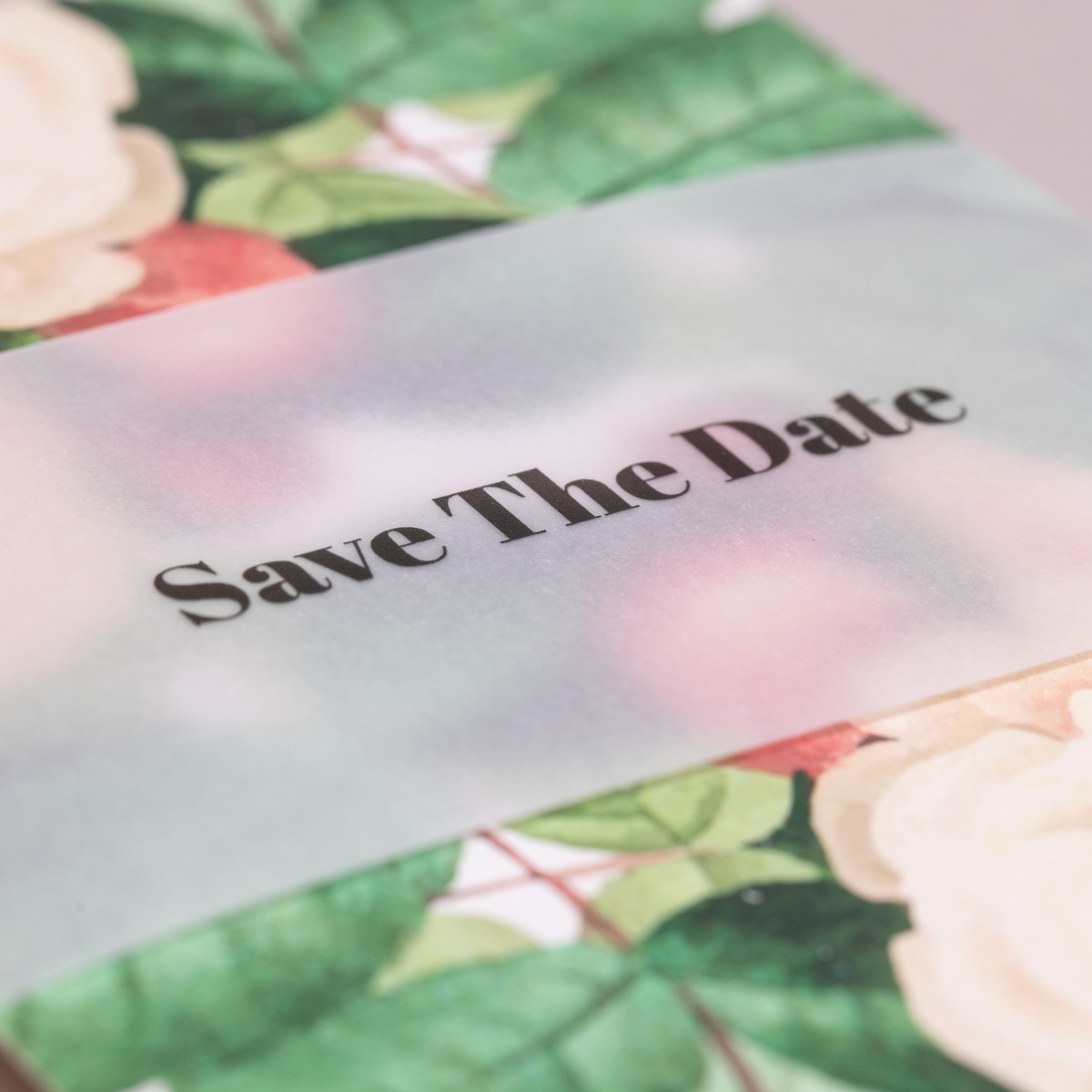 vellum wedding save the date