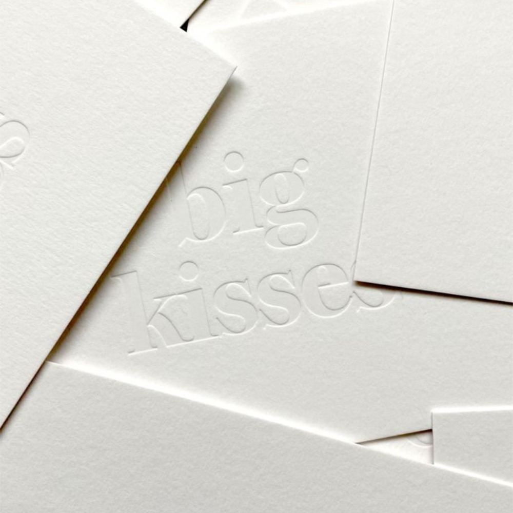 debossed business cards