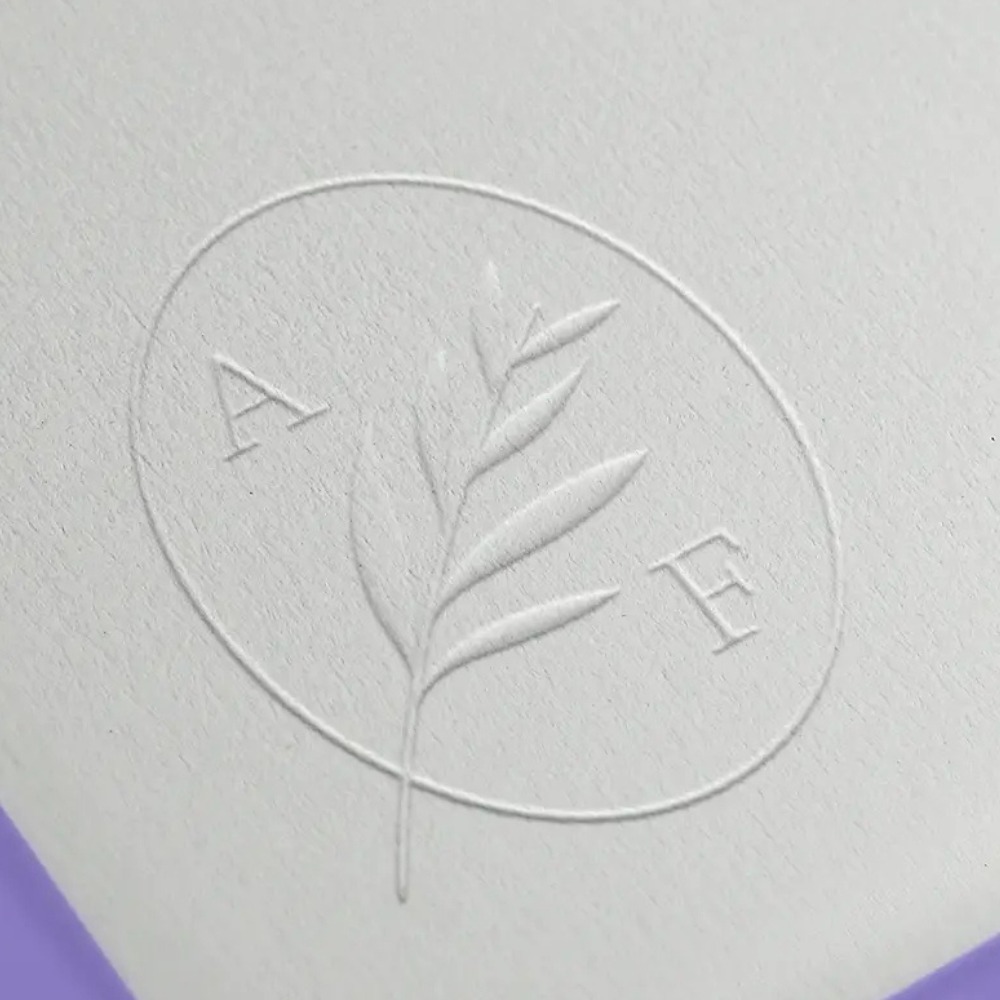 Embossed stationary and product examples