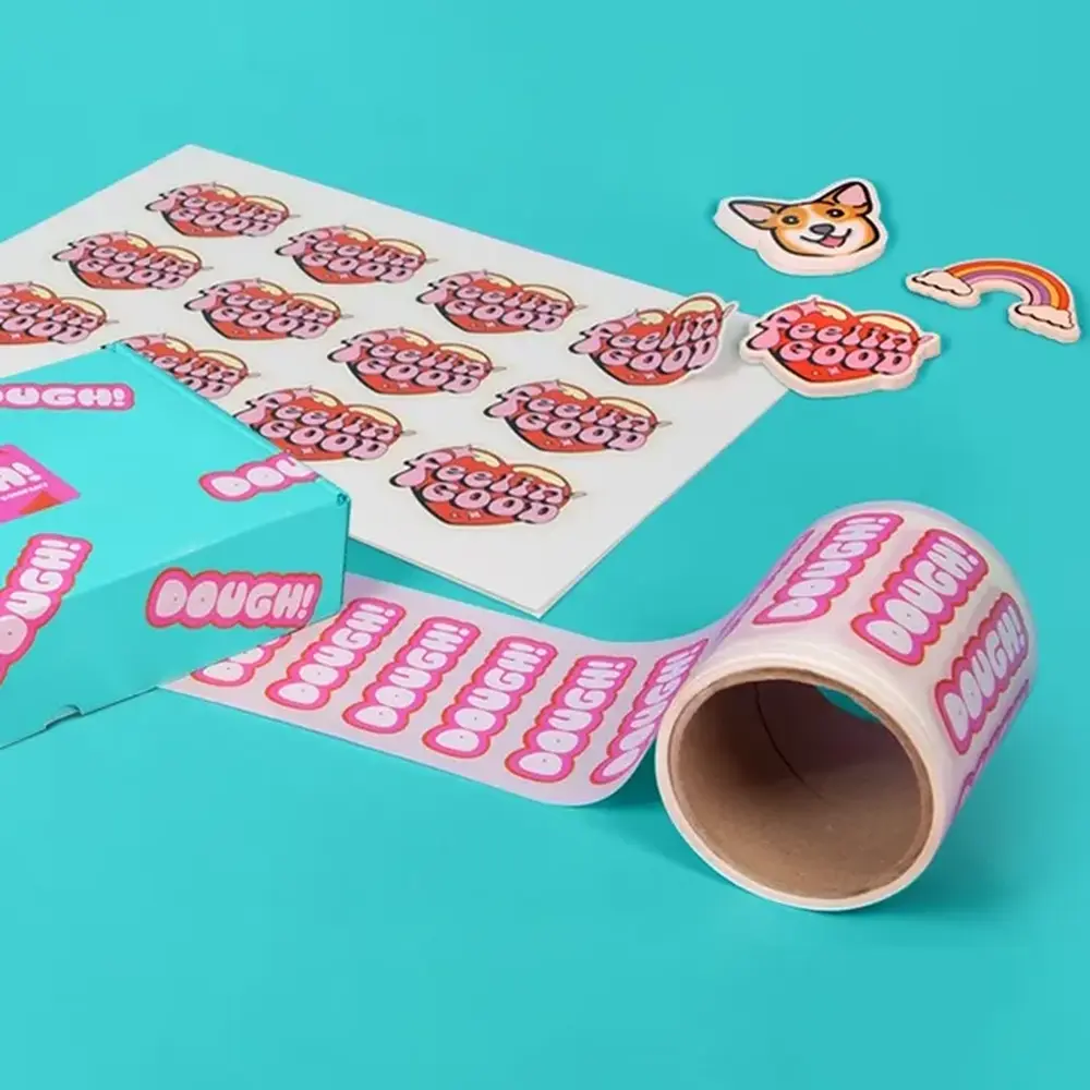 Custom shape printed stickers