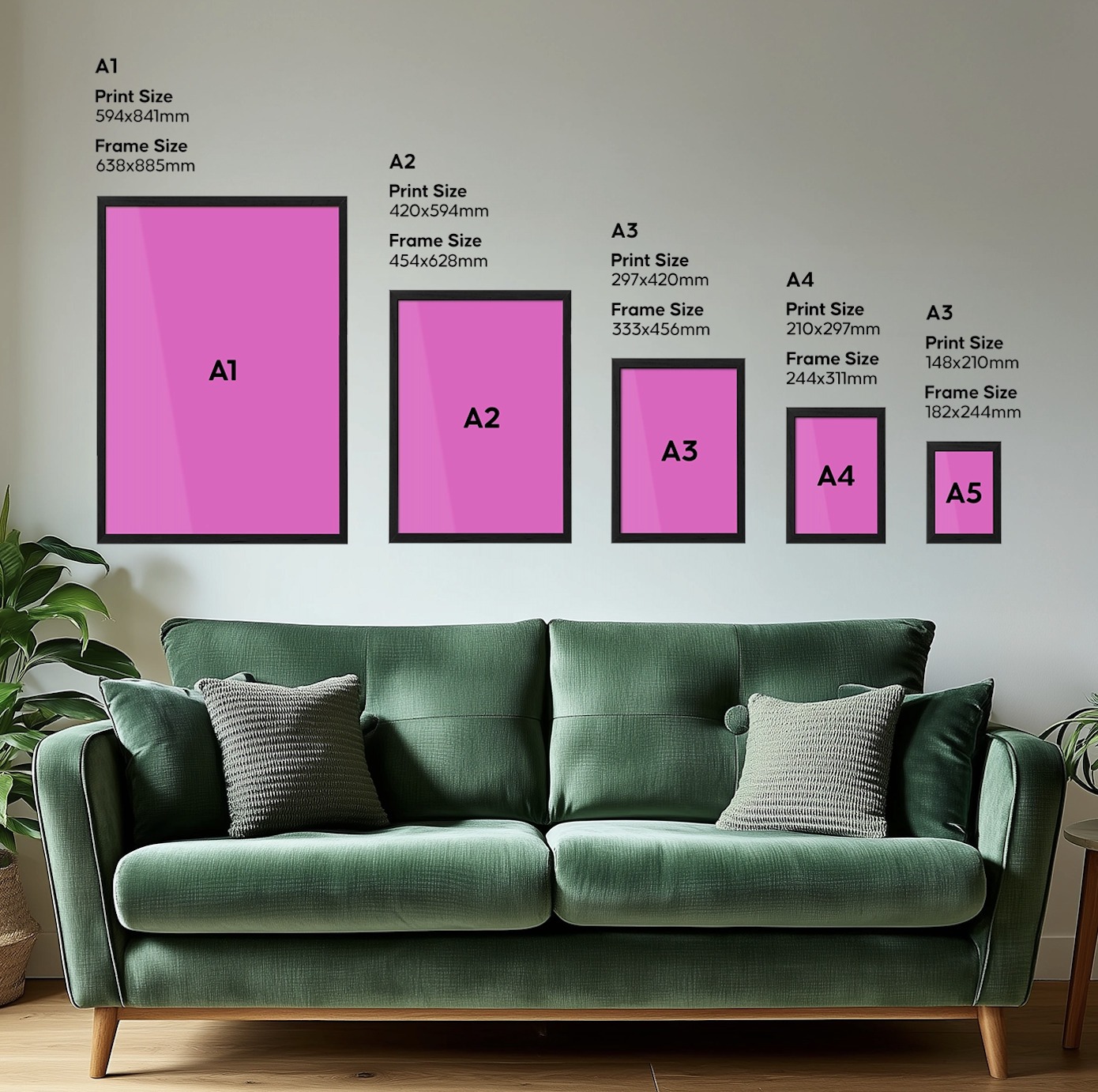 Frame Sizes Guide For Prints Printed Frame Sizes Guide For Prints Printed