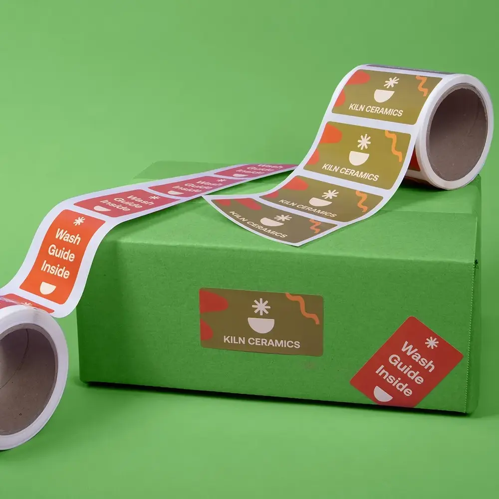 Rectangle printed stickers