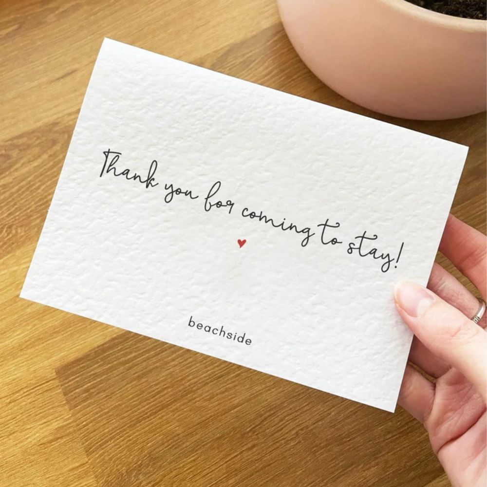 Ink Paper Print Hospitality Greeting Card