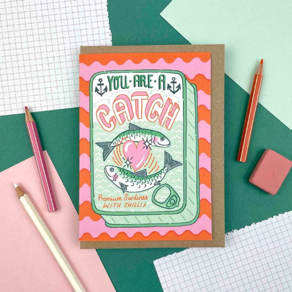 Jacqueline Colley You Are a Perfect Catch Greeting Card