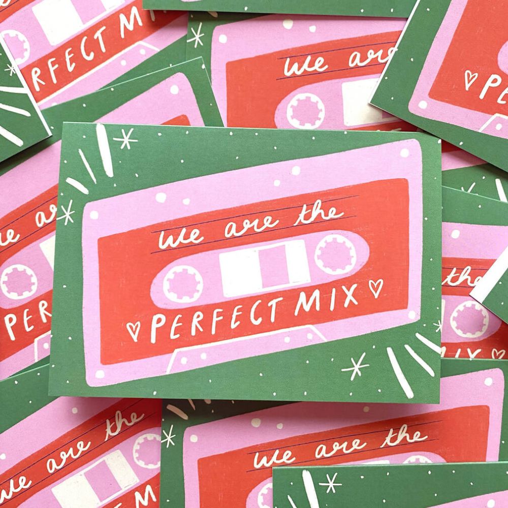 Kerrie Illustrates We Are the Perfect Mix Greeting Card
