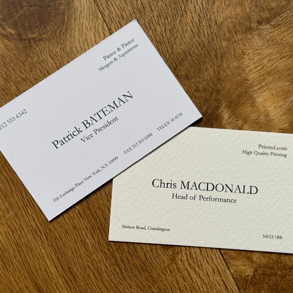 American Psycho Business Card Design