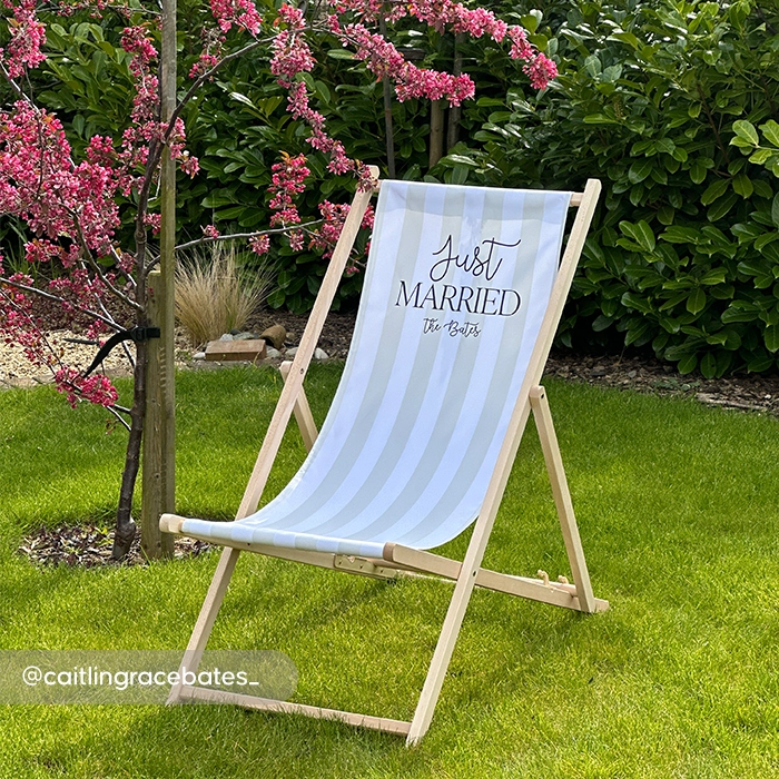 Personalised Wedding Deck Chairs