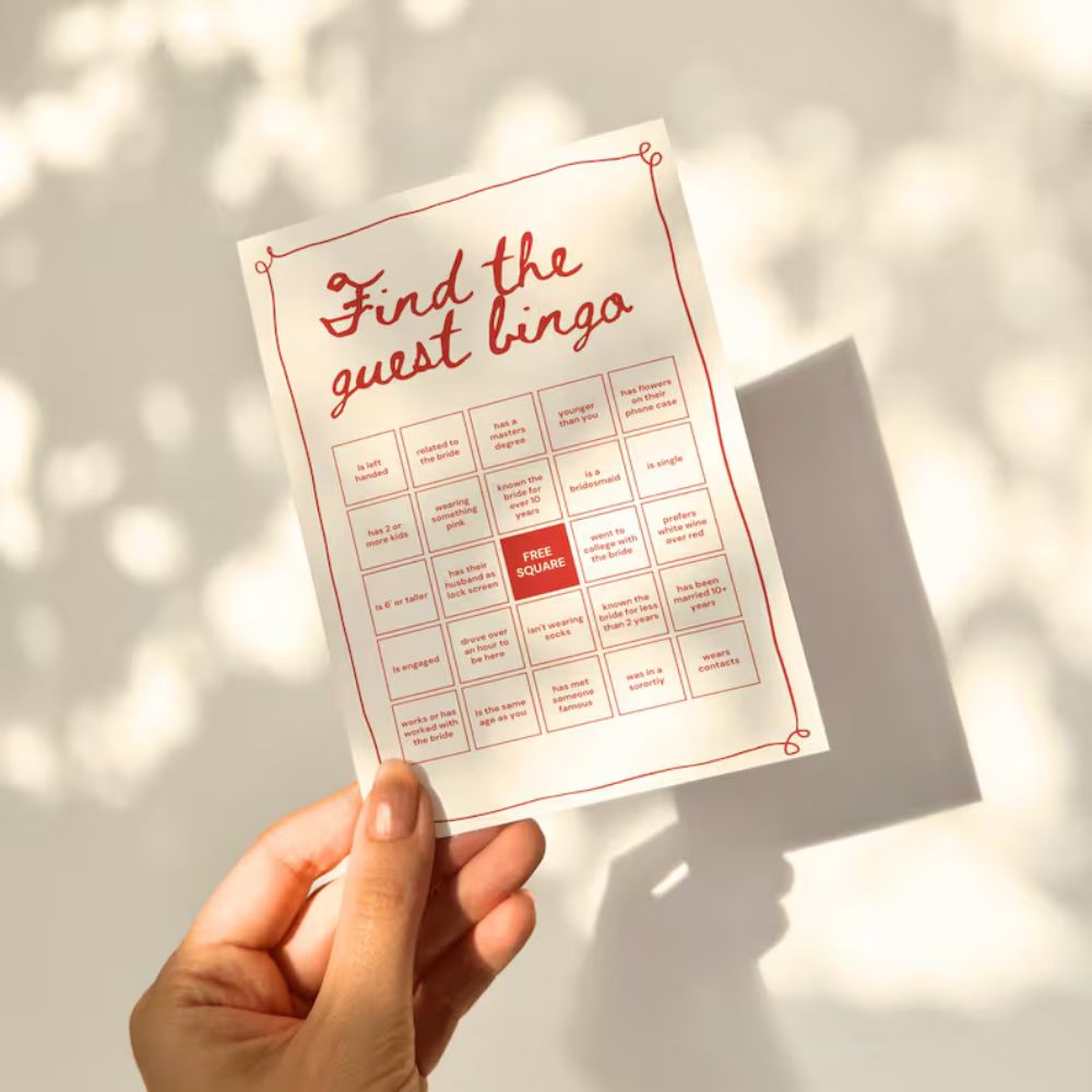 Find the Guest Bingo Card