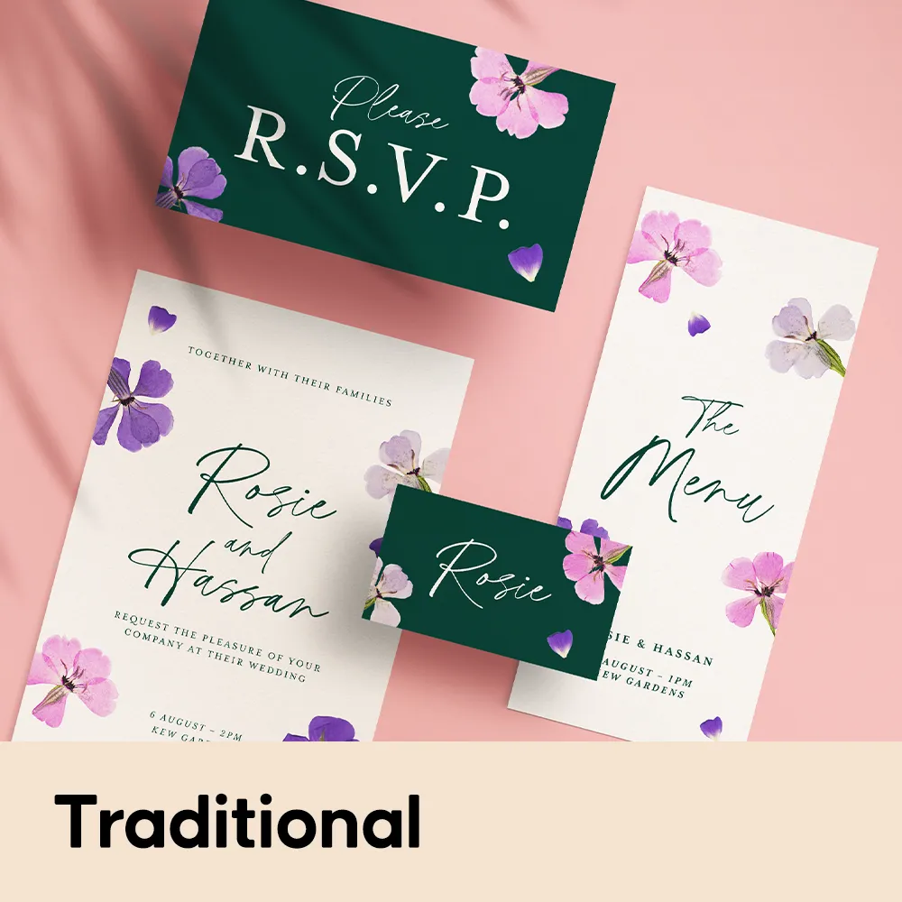 Traditional Wedding Stationery Style