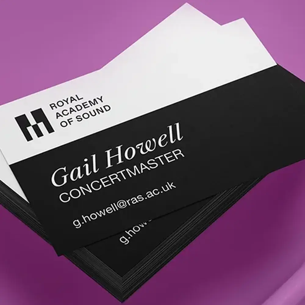 Black and White Business Card Design
