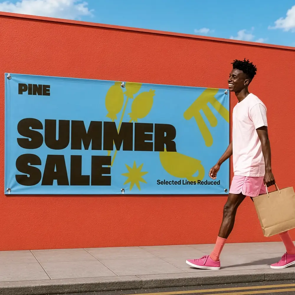 Retail Summer Sale PVC Vinyl Banner