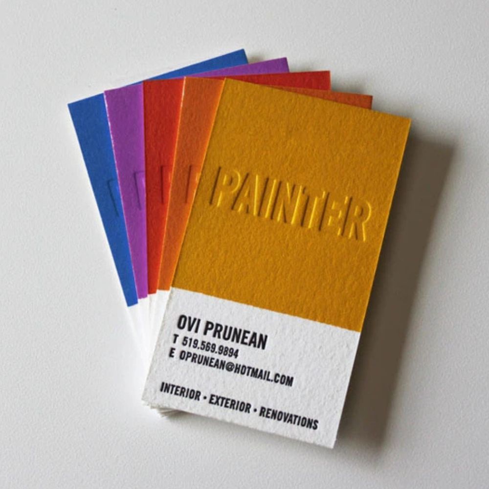 Colour Swatch Business Cards for Painter
