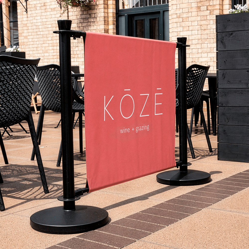 A Cafe Barrier for Koze wine bar.