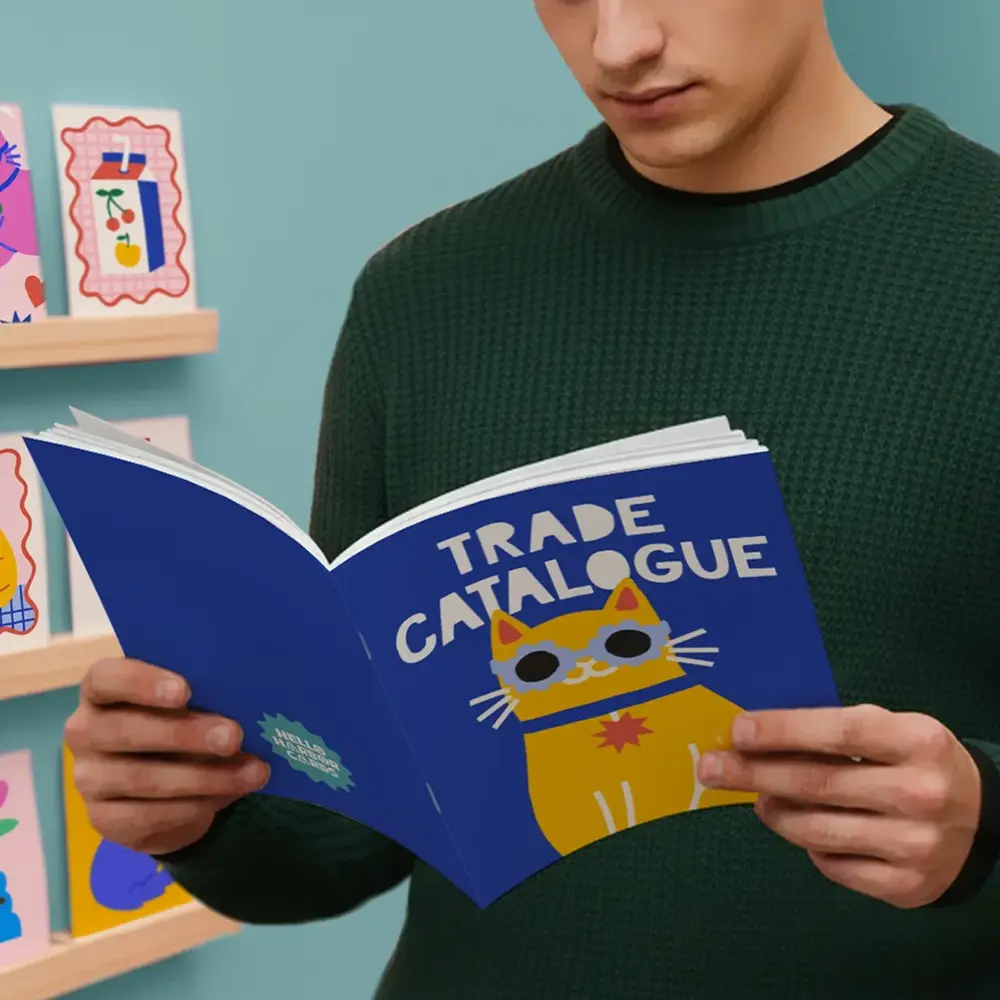 Printed saddle stitch trade Catalogue
