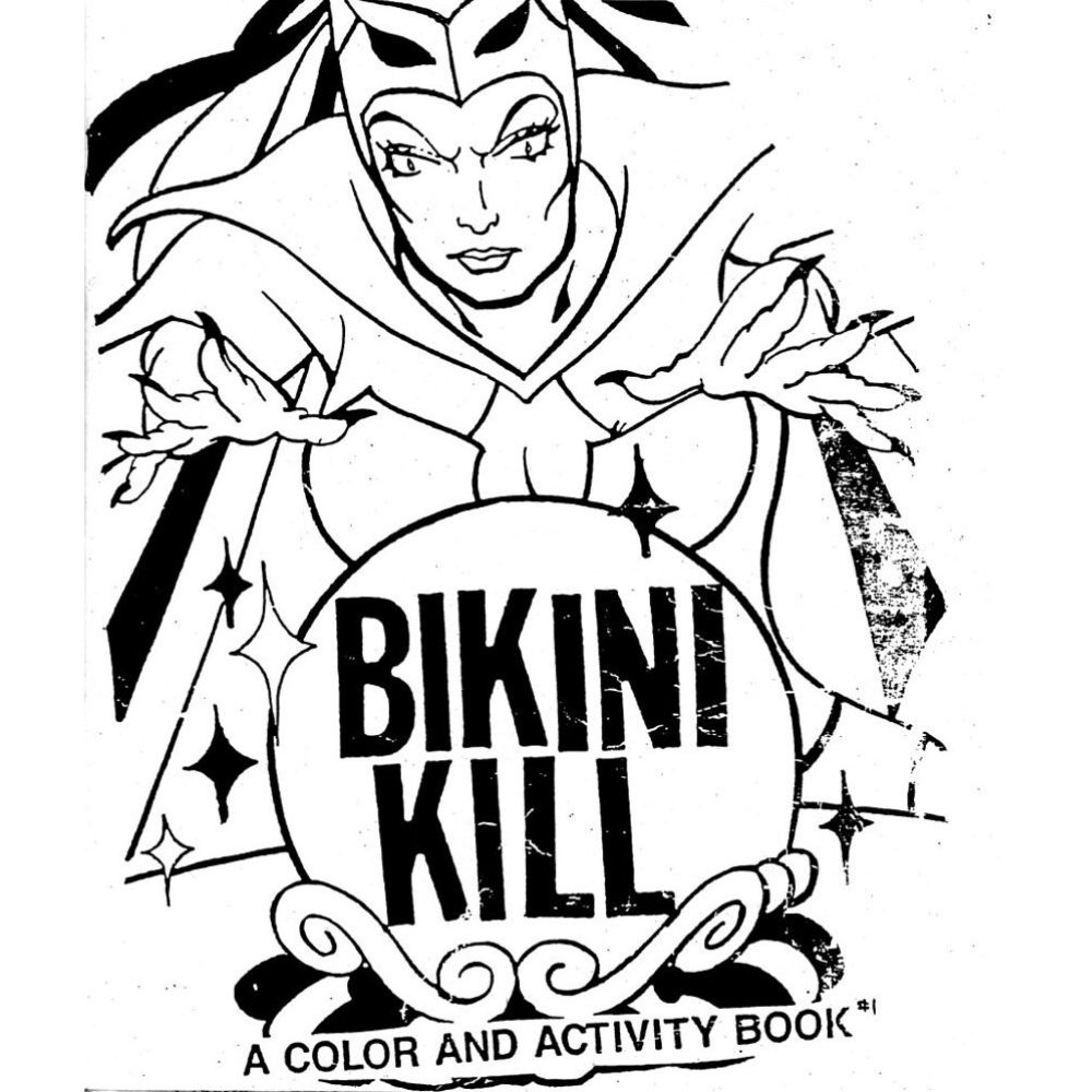 The cover of "Bikini Kill: A Color and Activity Book"