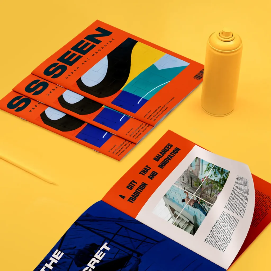 Creative printed magazines