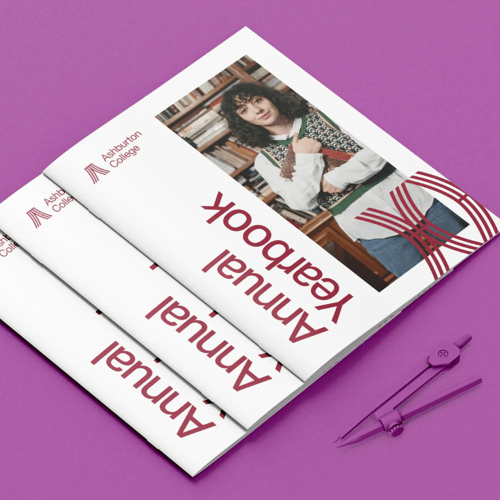 3 Saddle Stitch Notebooks printed as a school year book.
