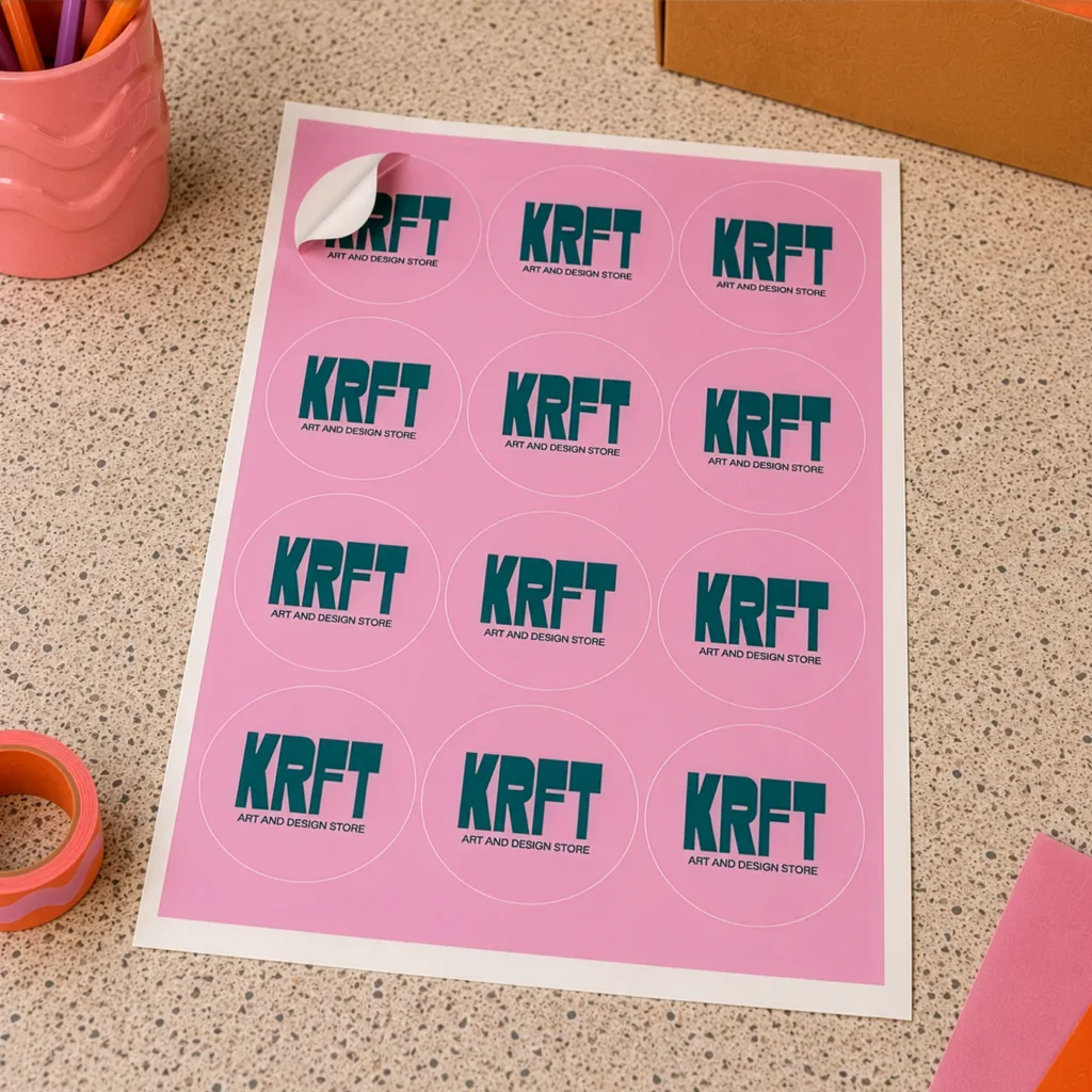 Krft Art and Design Store Branded Sticker Sheets