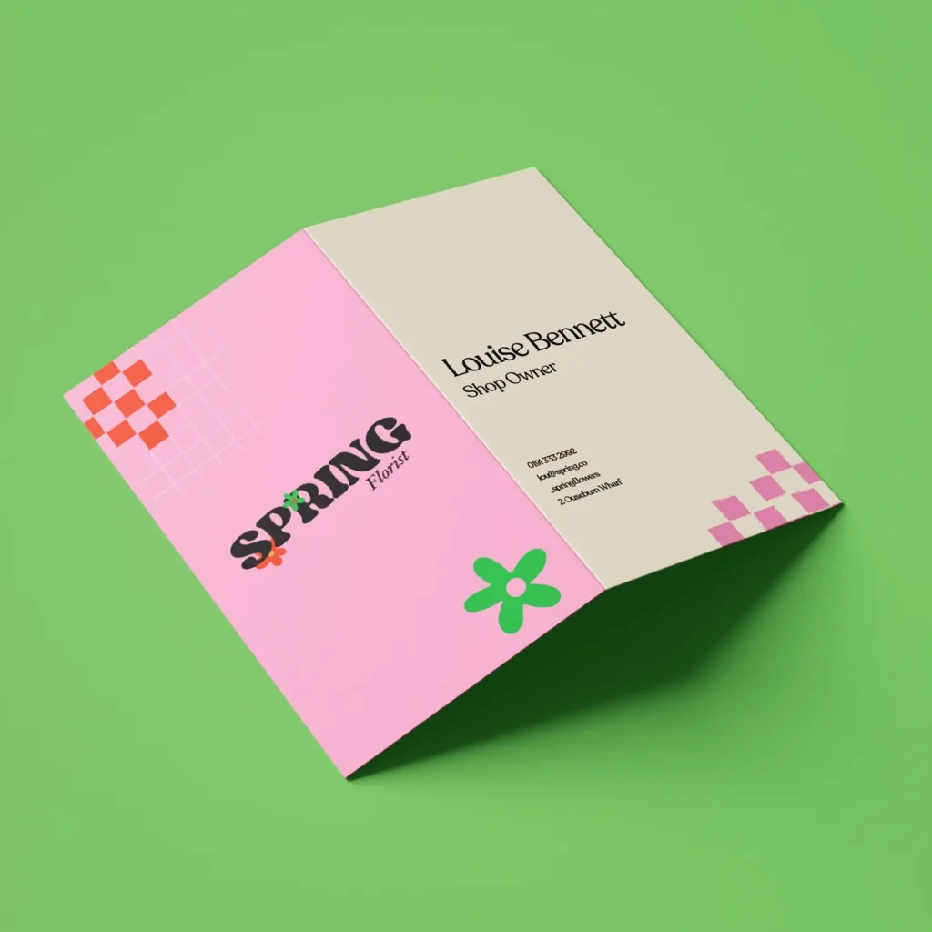 Folded Business Card Design
