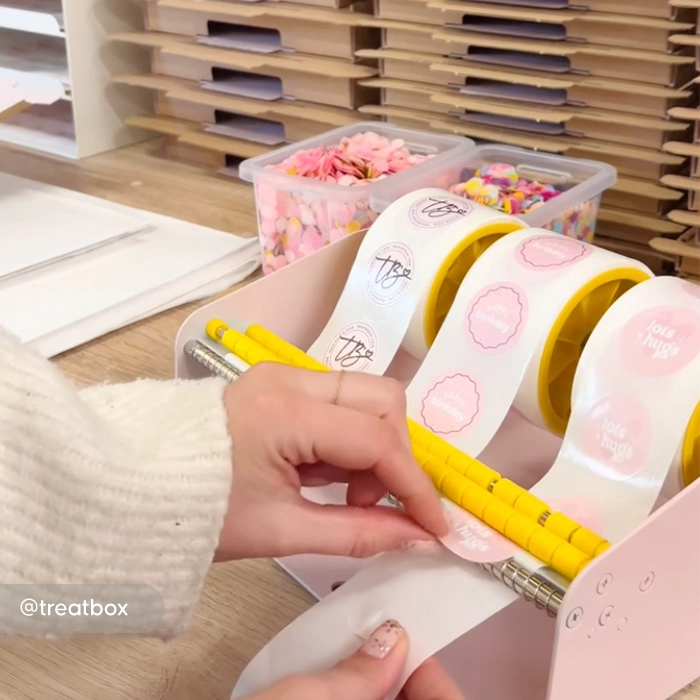 Treatbox Stickers on a Roll