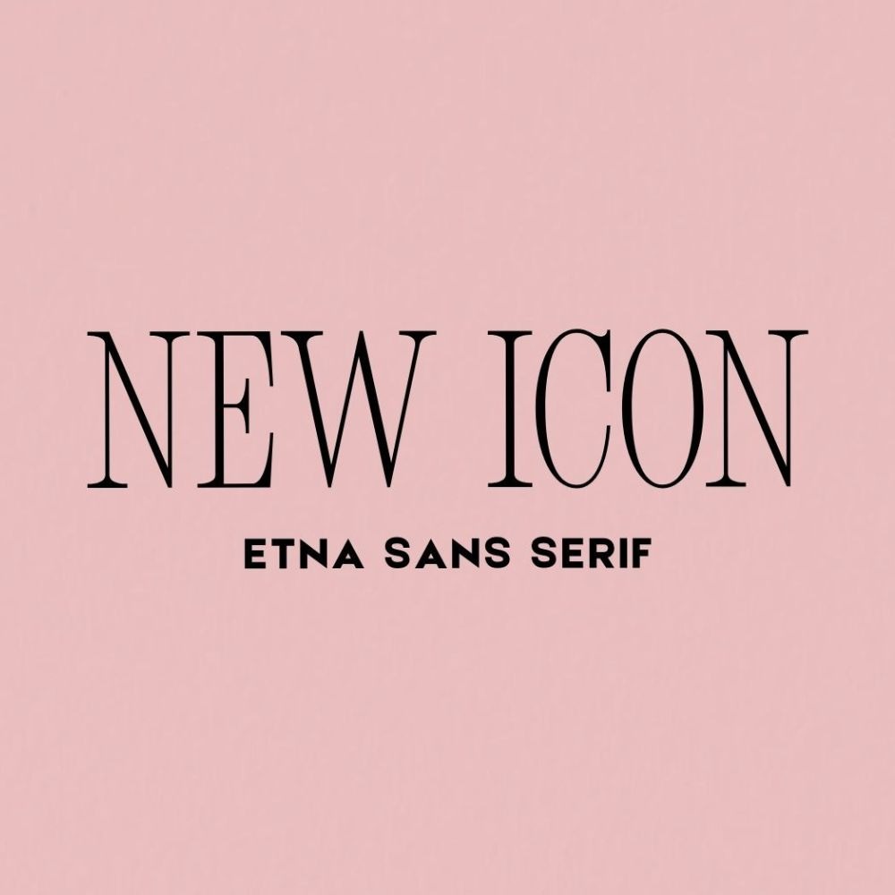 Canva font pairings - New Icon and Etna Sans Serif