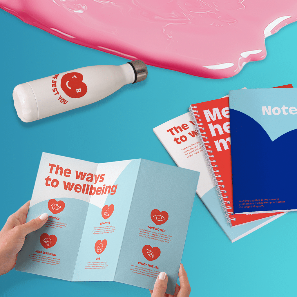 A Z Fold Leaflet about wellbeing tips.