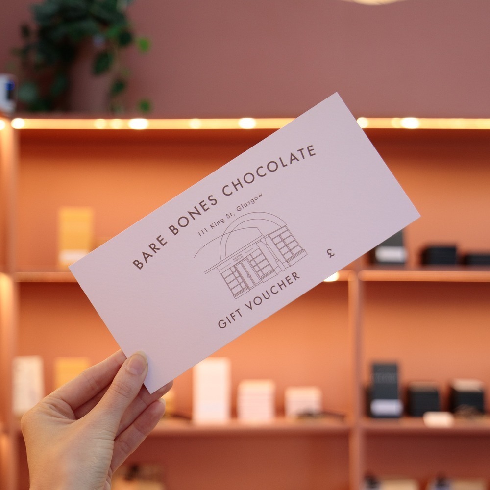 A Gift Voucher for Bare Bones Chocolate. 