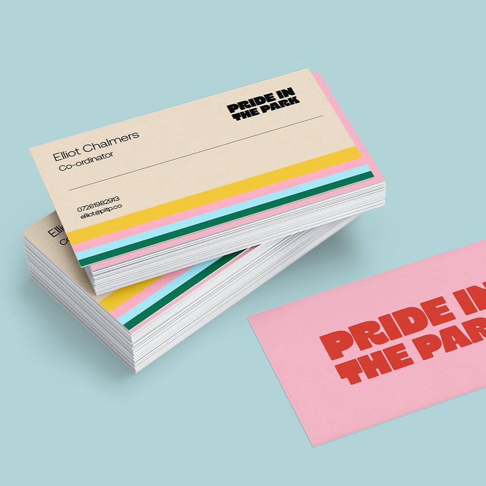 Pride Uncoated Business Cards