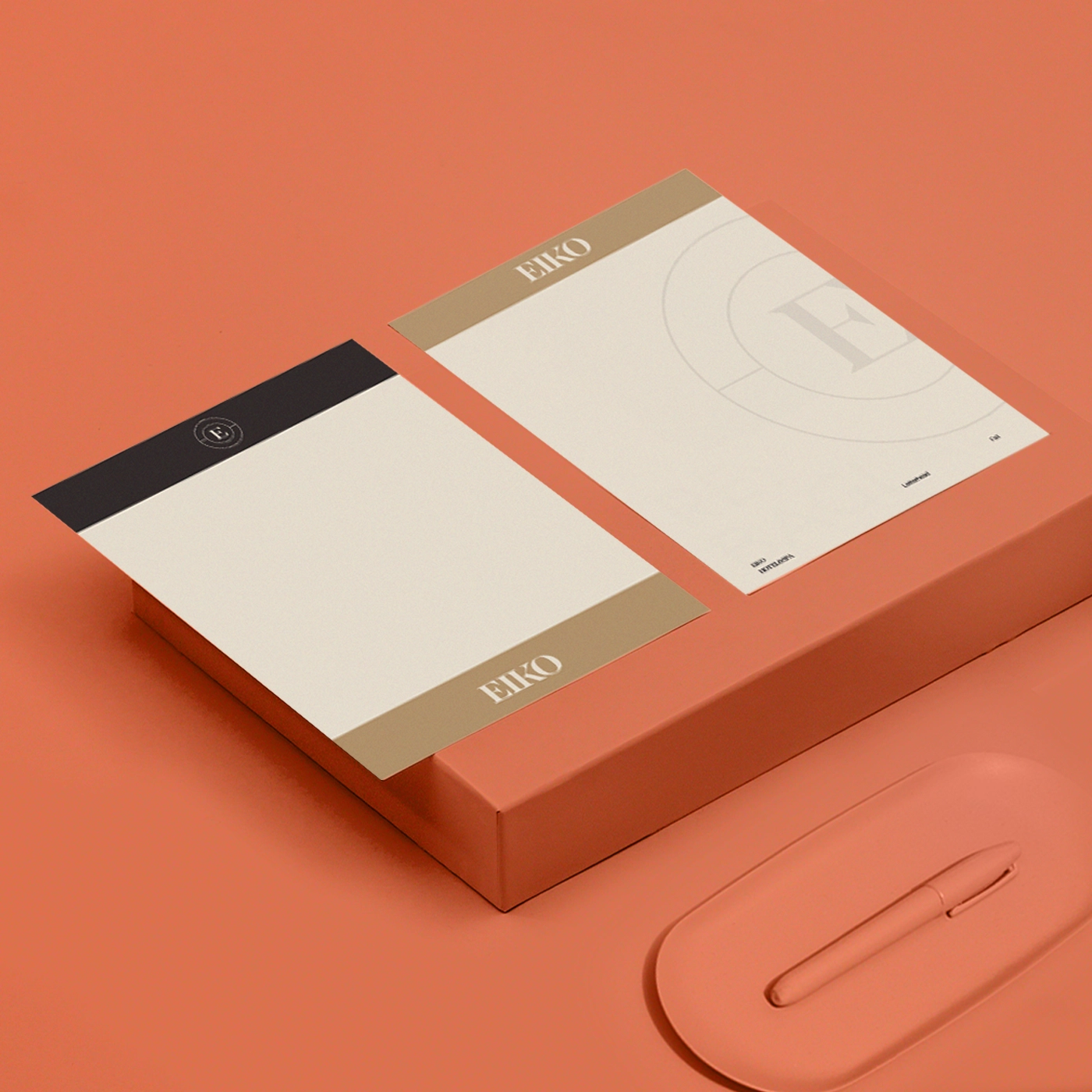 Modern business letterhead with clean layout and logo placement