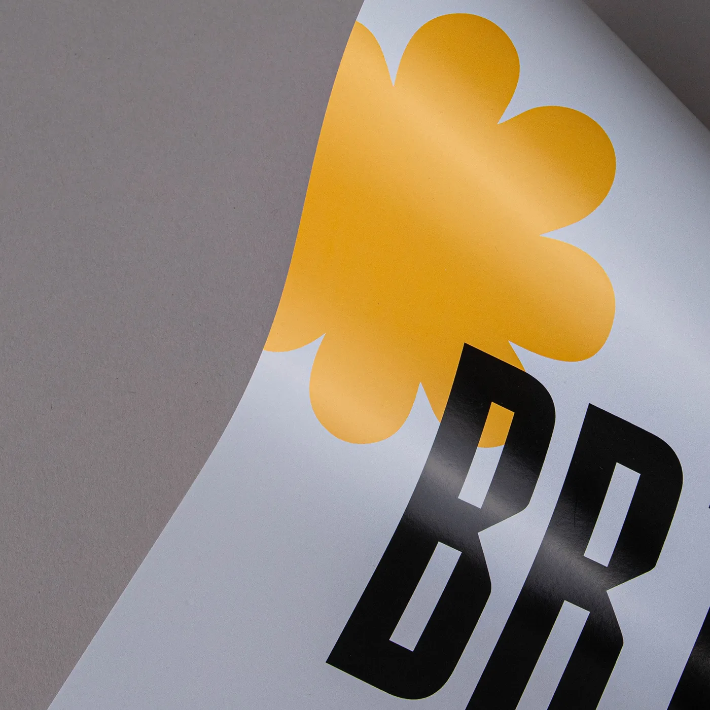 Side view of a thick glossy card highlighting the edge.