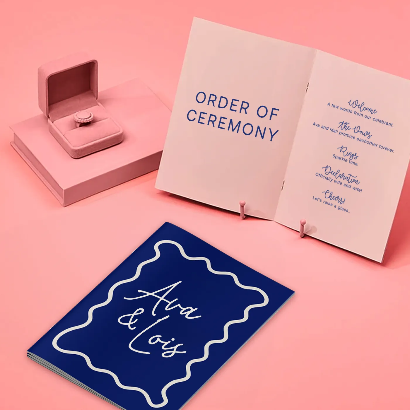 Event Program Box Wedding Programs | Flat, Folded & Booklet Ceremony Program Printing
