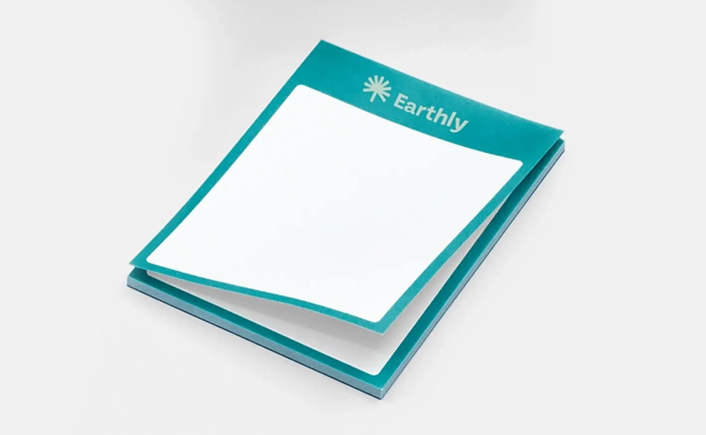 Branded Notepad Blue Notepad with business logo.